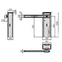 Bft Giotto Ultra 36 sorompó szett