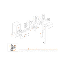 Locinox 180° Kapu forgáspont M16