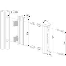 Locinox zárfogadó locinox zárakhoz