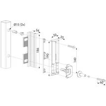 Locinox biztonsági zárfogadó locinox zárakhoz