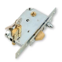 Zárszerkezet tolókapuhoz, cilinderbetéttel, 3 db kulccsal, 30-as