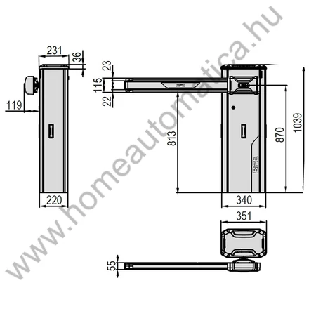 Bft Giotto Ultra 36 sorompó szett