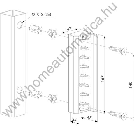 Locinox zárfogadó locinox Garden 6005 ( zöld színű ) zárakhoz