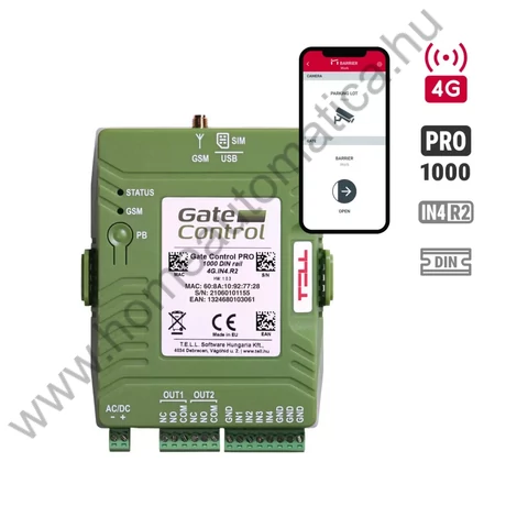 Tell Gate Control PRO 1000 din rail - 4G
