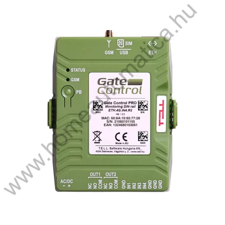 Tell Gate Control PRO 1000 monitoring din rail - 4G
