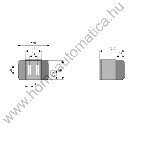 Felső bevezető, kiemelésgátló 40-es zártszelvényhez
